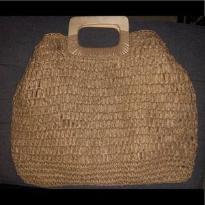 Large Woven Beach Bag
